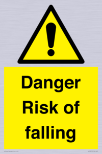 Danger Risk of falling